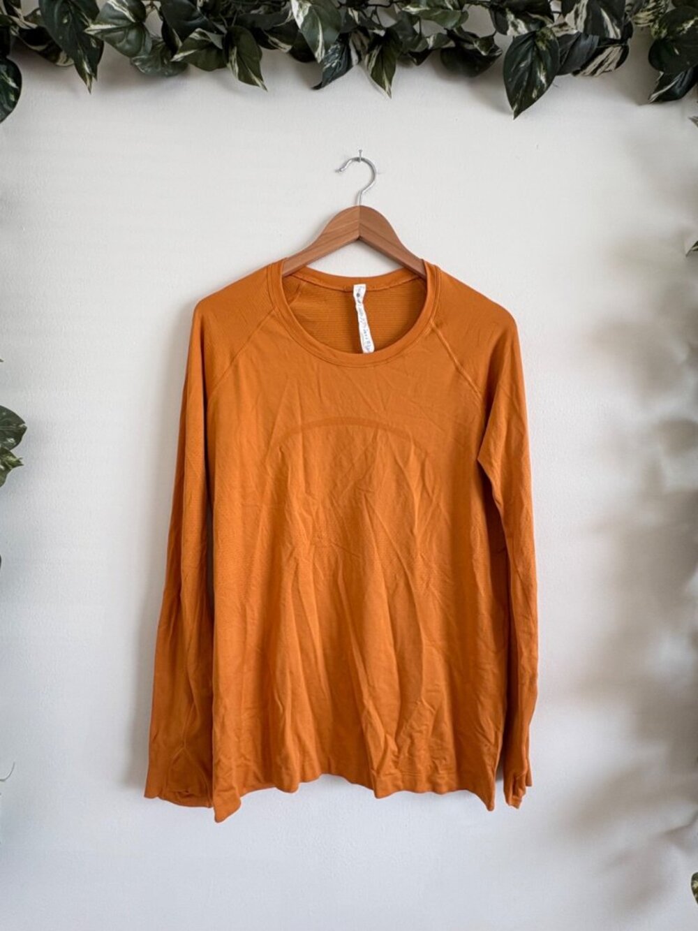 Lululemon Athletic Swiftly Tech Long Sleeve Shirt 2.0 Autumn Orange Size 12